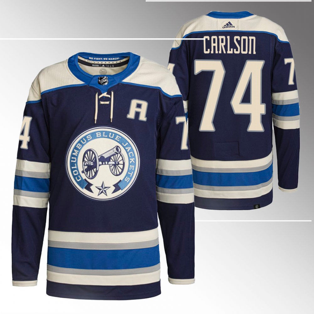 John Carlson Washington Capitals Navy Alternate Authentic Jersey