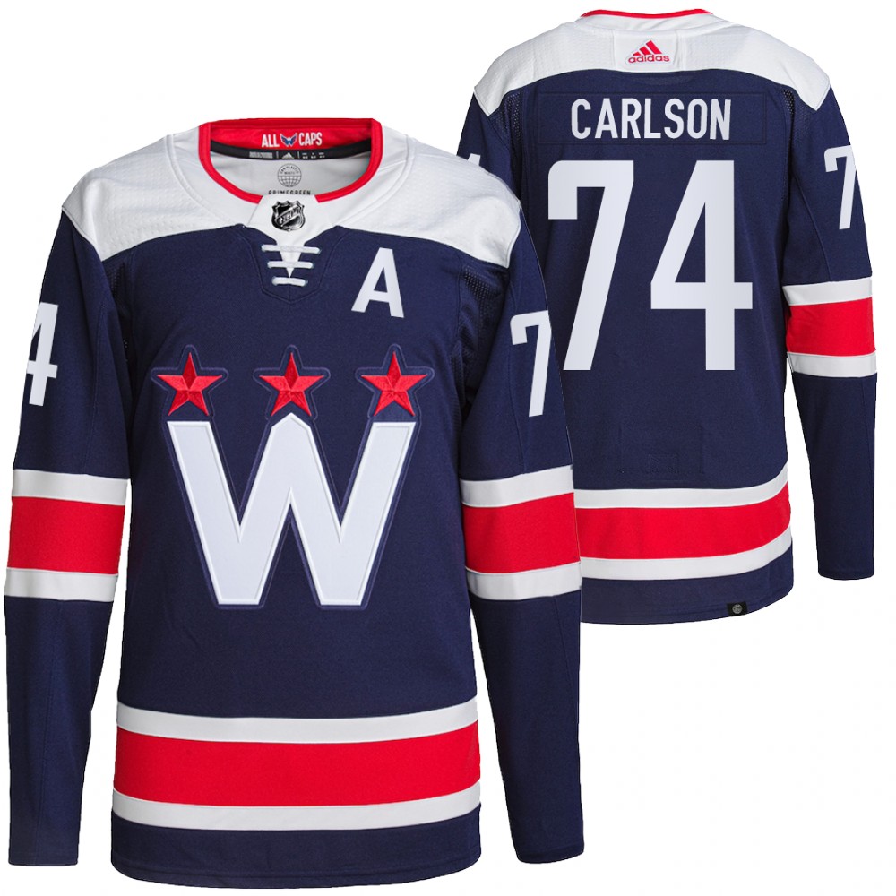 John Carlson Washington Capitals Navy Alternate Primegreen Authentic Pro Jersey