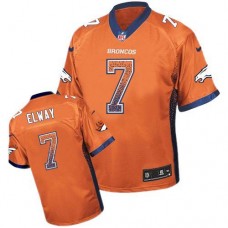 John Elway Orange Denver Broncos #7 Drift Fashion Jersey