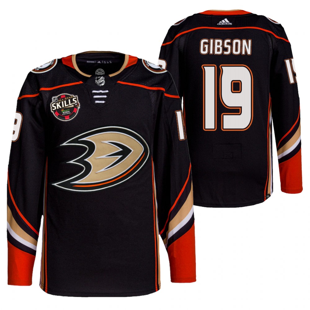 John Gibson Anaheim Ducks Black 2022 NHL All-Star Skills Competition Patch Jersey