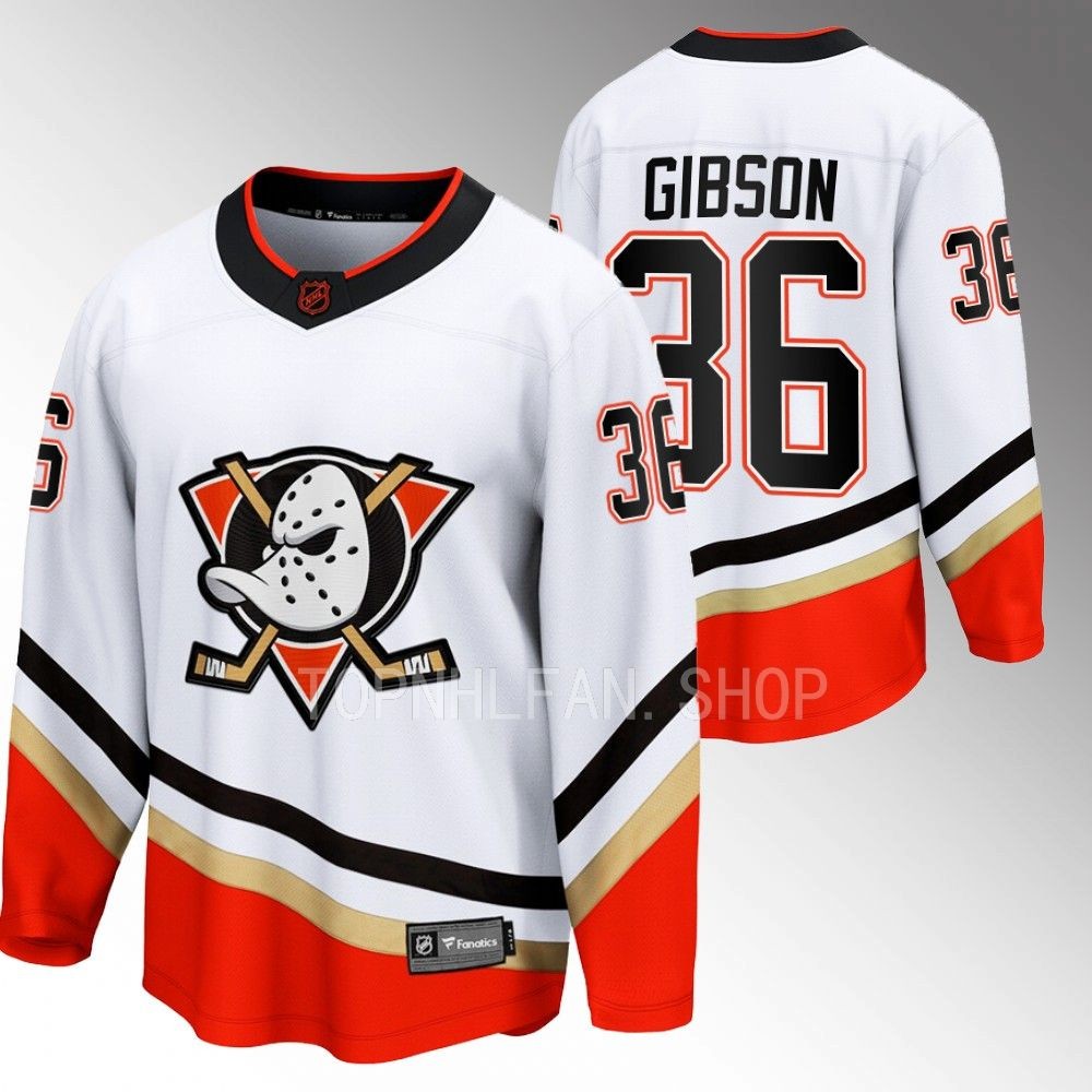 John Gibson Anaheim Ducks Jersey Special Edition 2.0 White 2022 Breakaway