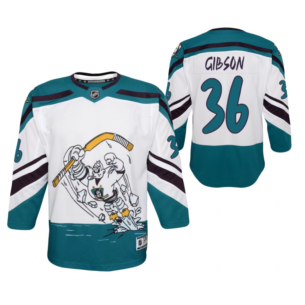 John Gibson Anaheim Ducks Special Edition White Youth Jersey