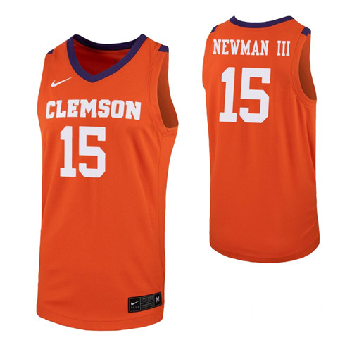 John Newman III Jersey Orange Clemson Tigers Replica