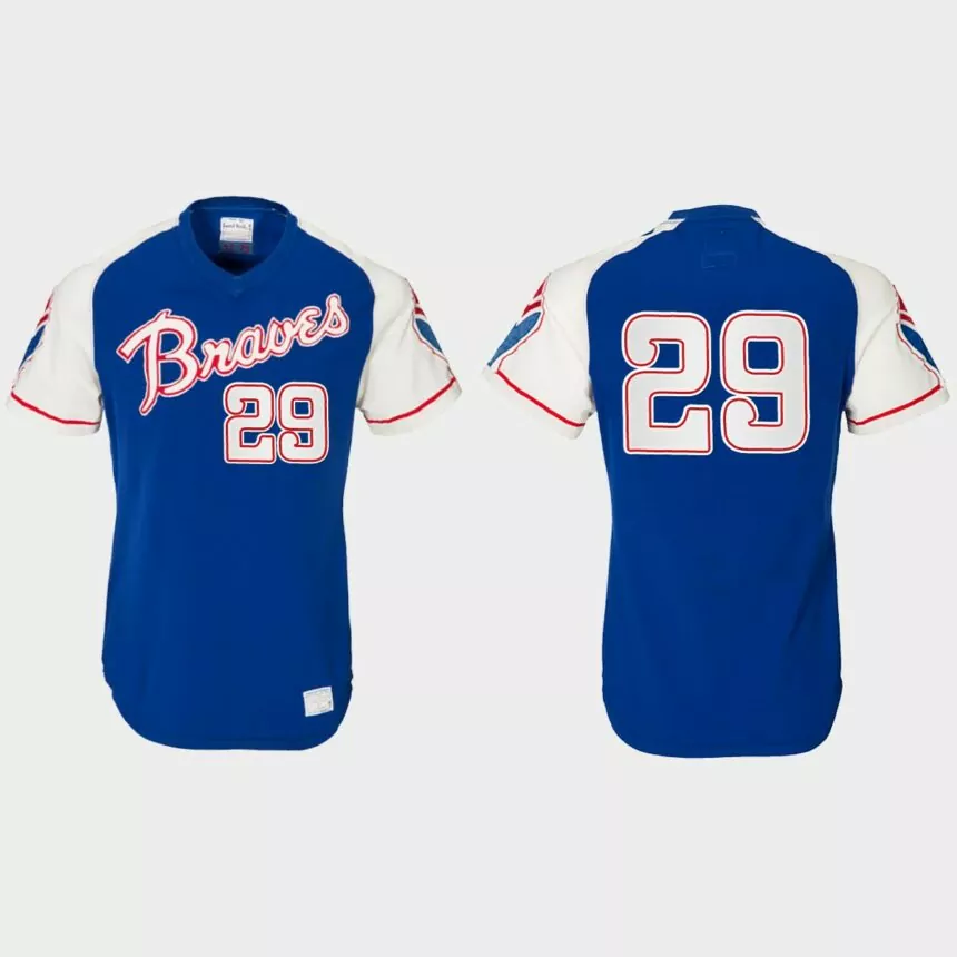 John Smoltz Atlanta Braves Heritage Throwback Jersey – Royal
