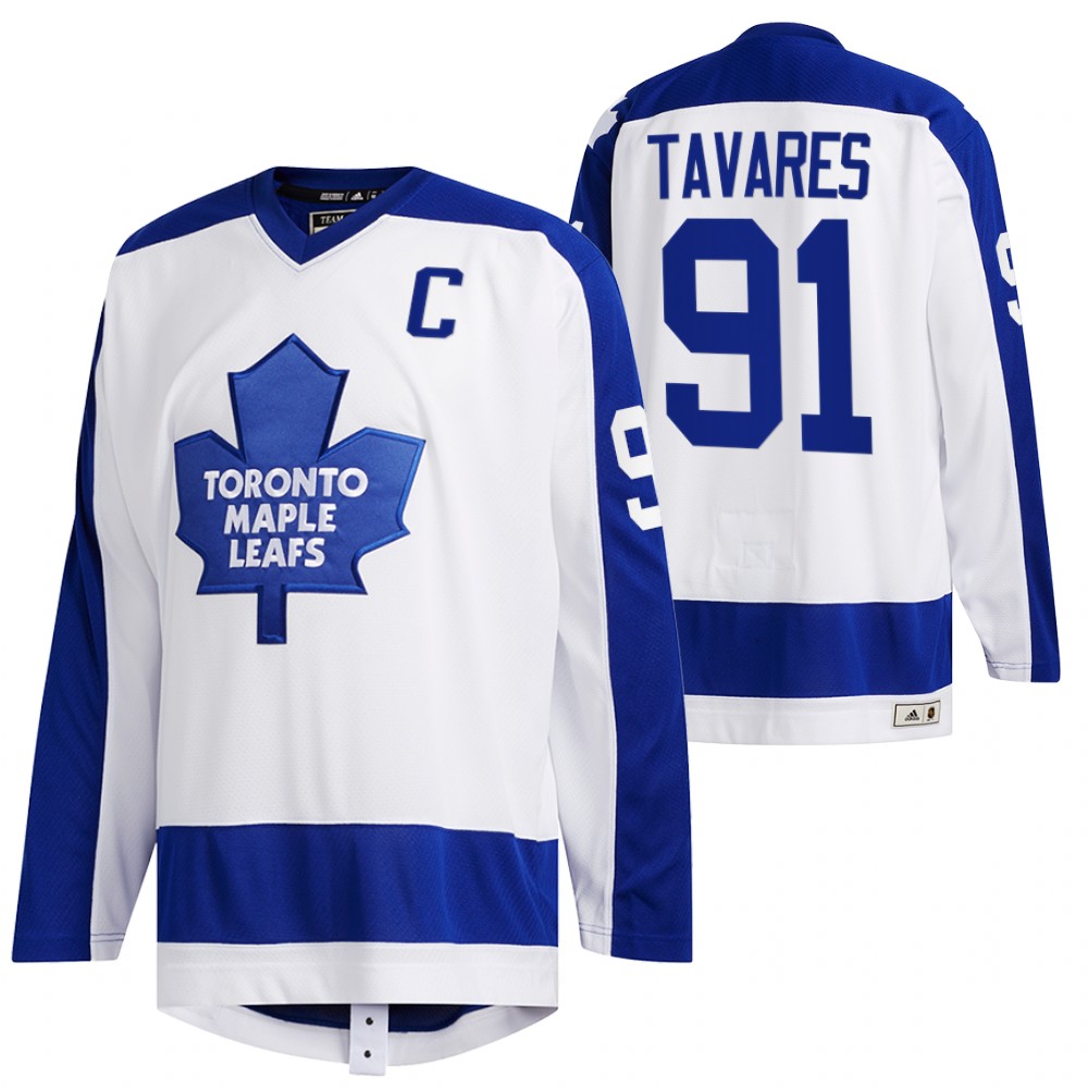 John Tavares Maple Leafs Team Classics White Primary Logo Jersey