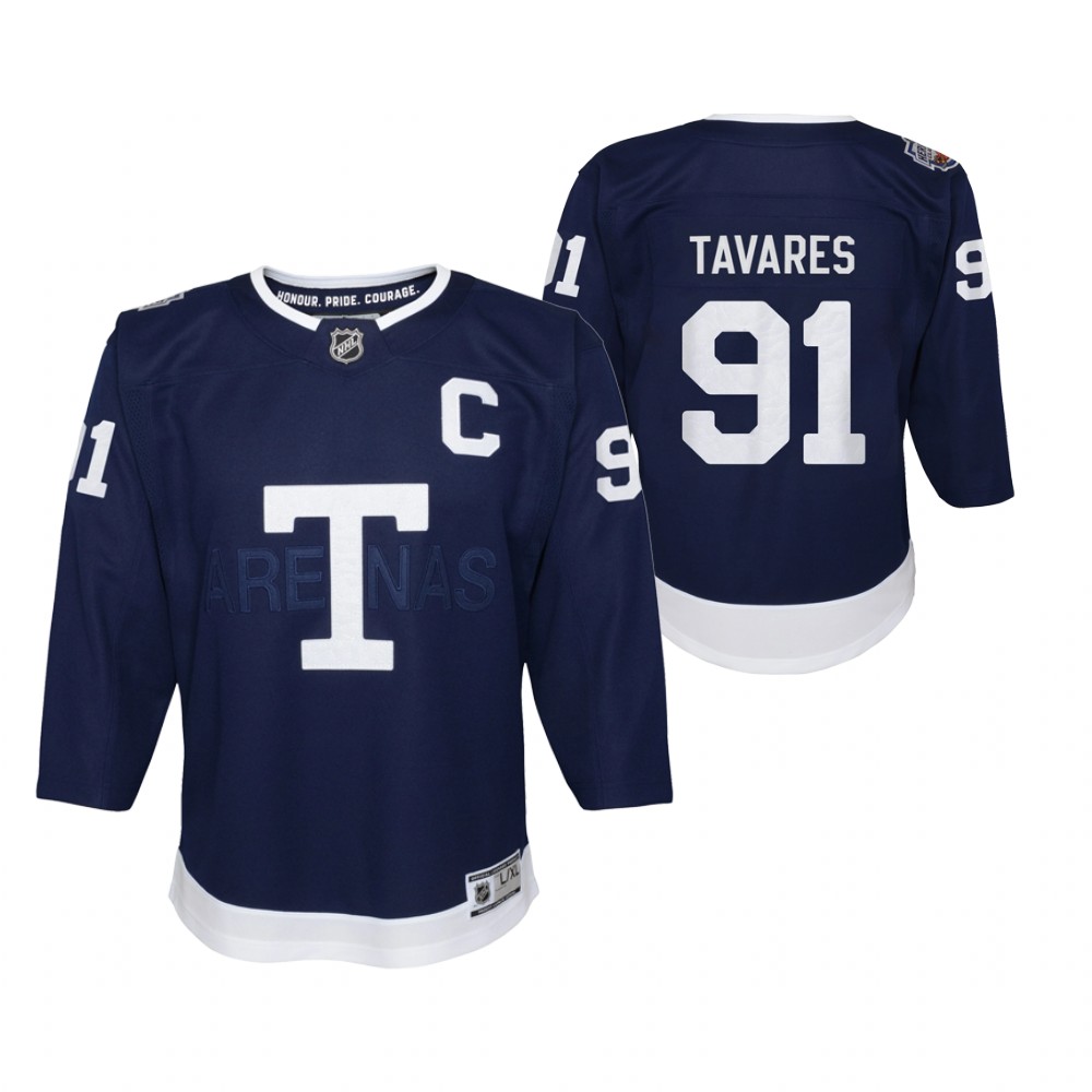 John Tavares Toronto Maple Leafs 2022 Heritage Classic Navy Youth Jersey