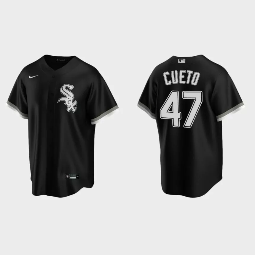 Johnny Cueto Chicago White Sox Replica Alternate Jersey – Black
