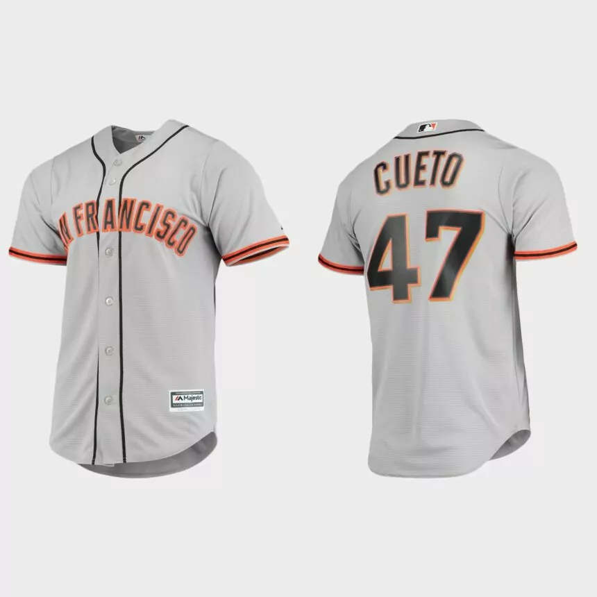 Johnny Cueto San Francisco Giants Road Jersey – Gray