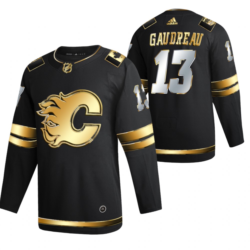 Johnny Gaudreau Calgary Flames Black 2021 Golden Edition Jersey Limited Authentic