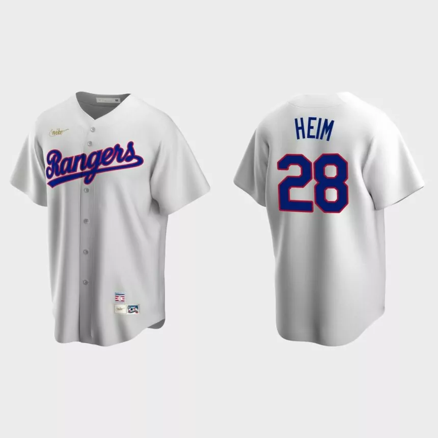 Jonah Heim Texas Rangers Cooperstown Collection Home Jersey – White