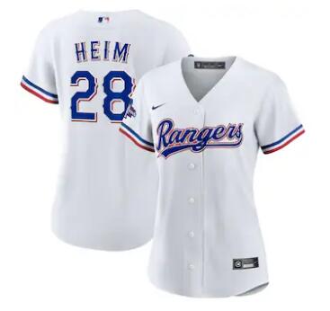Jonah Heim Texas Rangers Nike Women's Home 2023 World Series Champions Replica Player Jersey White