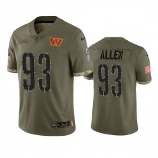 Jonathan Allen Washington Commanders Nike Olive 2022 Salute To Service Limited Jersey