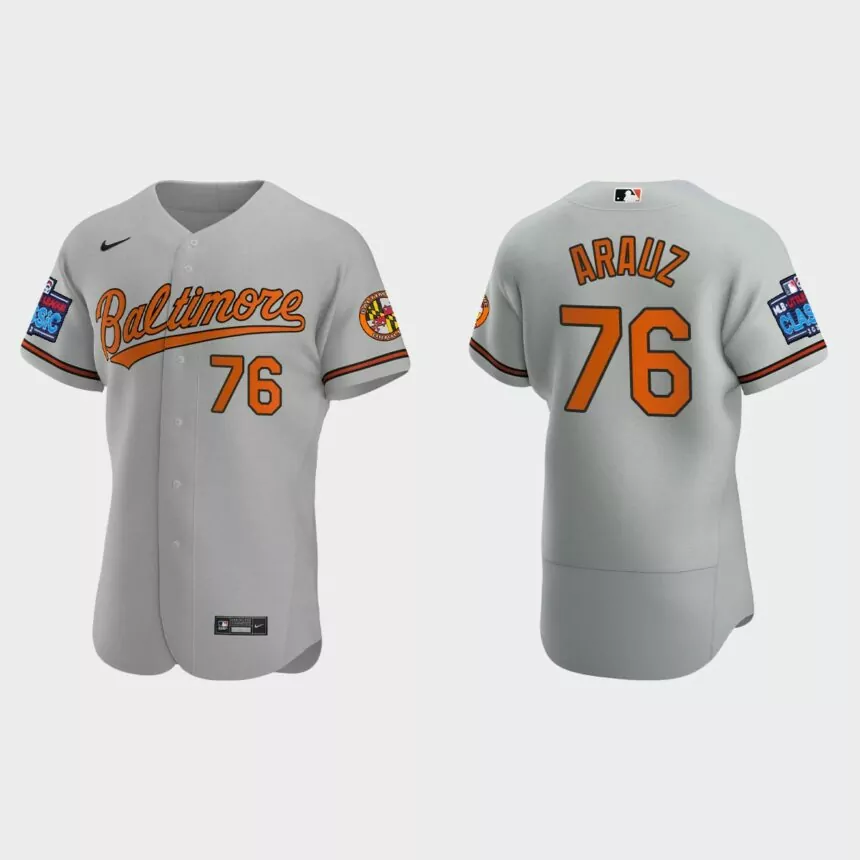 Jonathan Arauz Baltimore Orioles 2022 Little League Classic Authentic Jersey – Gray