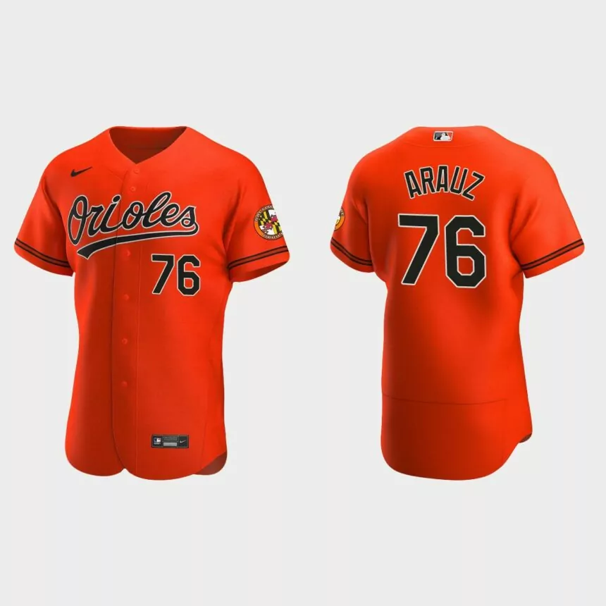 Jonathan Arauz Baltimore Orioles Authentic Alternate Jersey – Orange