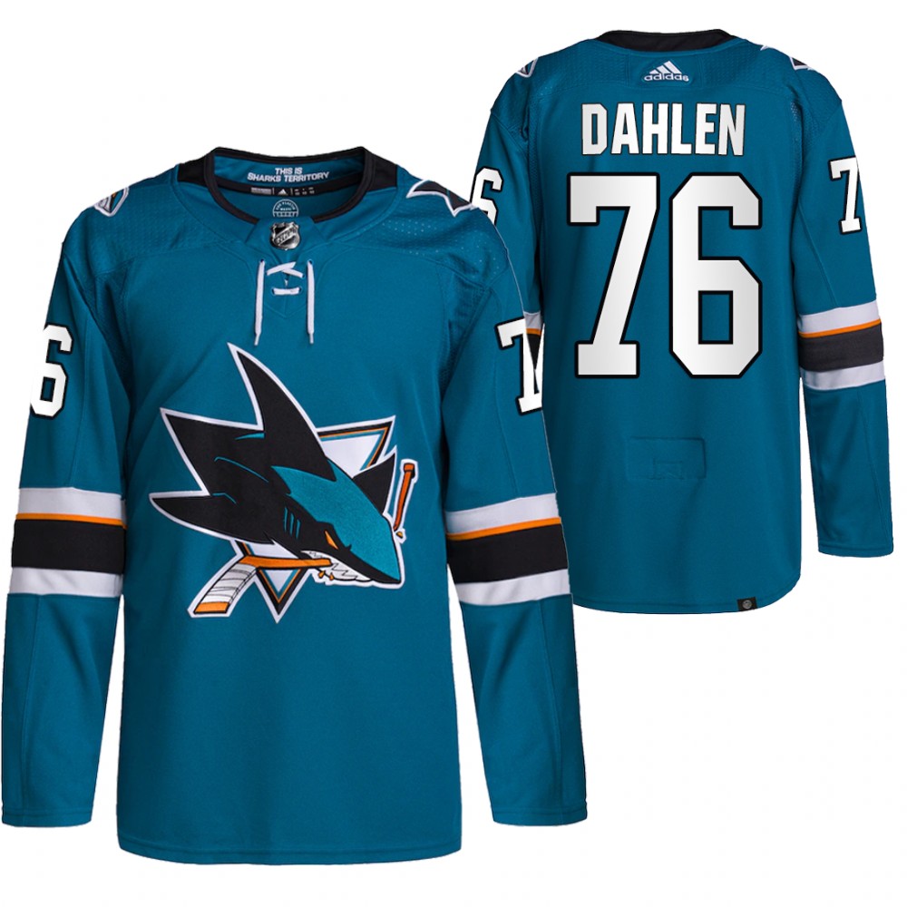 Jonathan Dahlen San Jose Sharks Teal Home Primegreen Authentic Pro Jersey