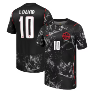 Jonathan David Canada Soccer Nike 2026 Away Stadium Replica Jersey - Black