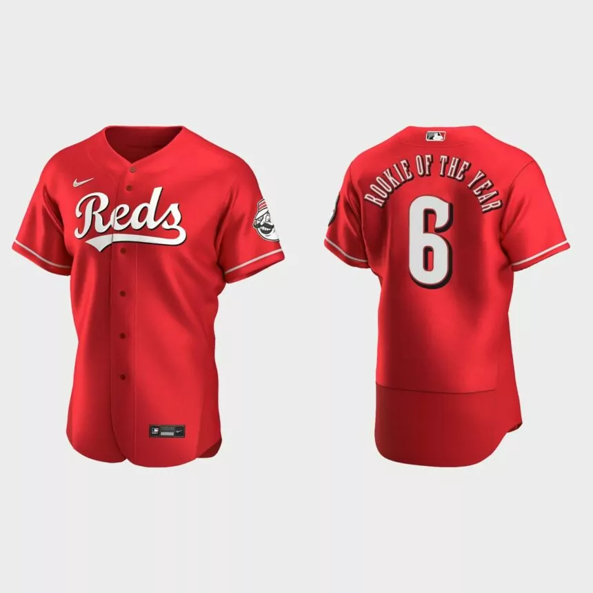 Jonathan India Cincinnati Reds 2021 NL Rookie of the Year Authentic Jersey – Scarlet
