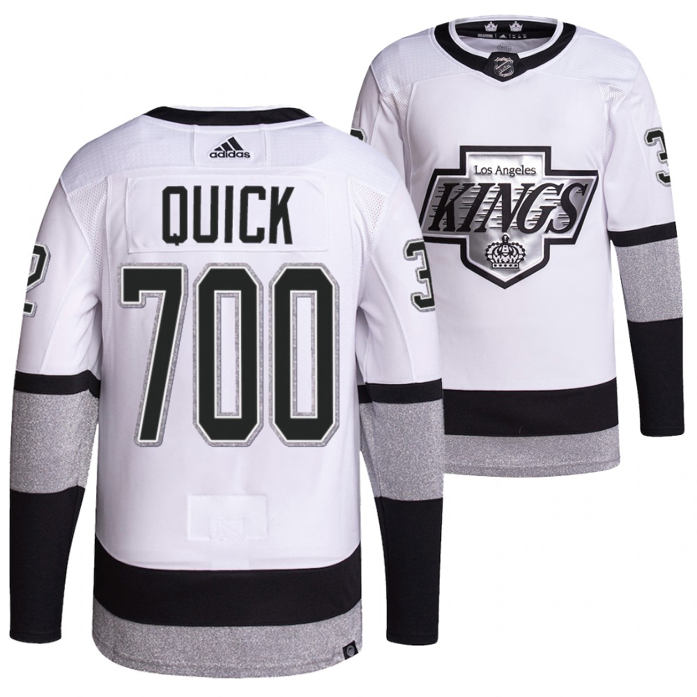 Jonathan Quick 2022 Los Angeles Kings White 700 Career Games Mr.700 Jersey