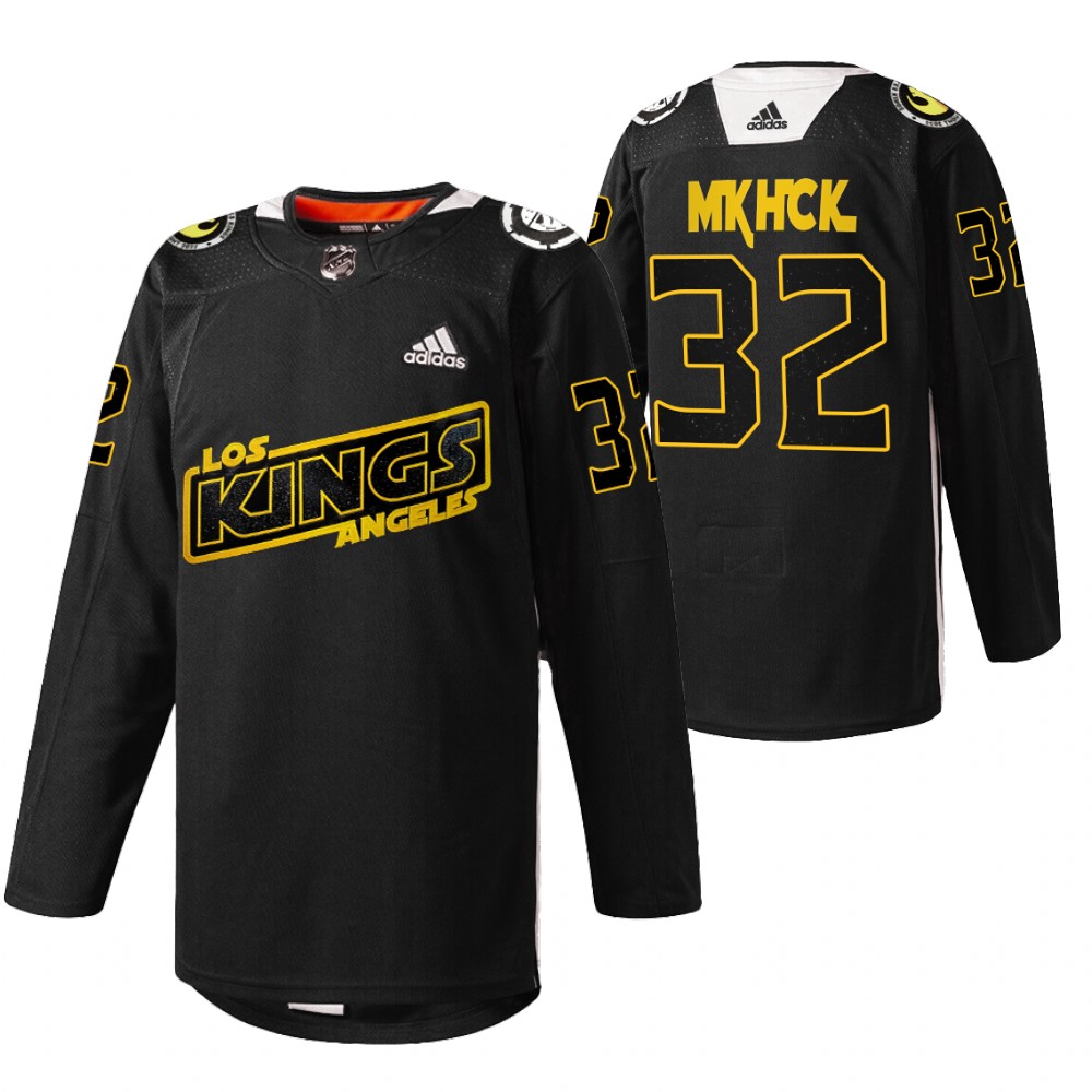 Jonathan Quick Kings Star Wars Night Jersey Black Warmup
