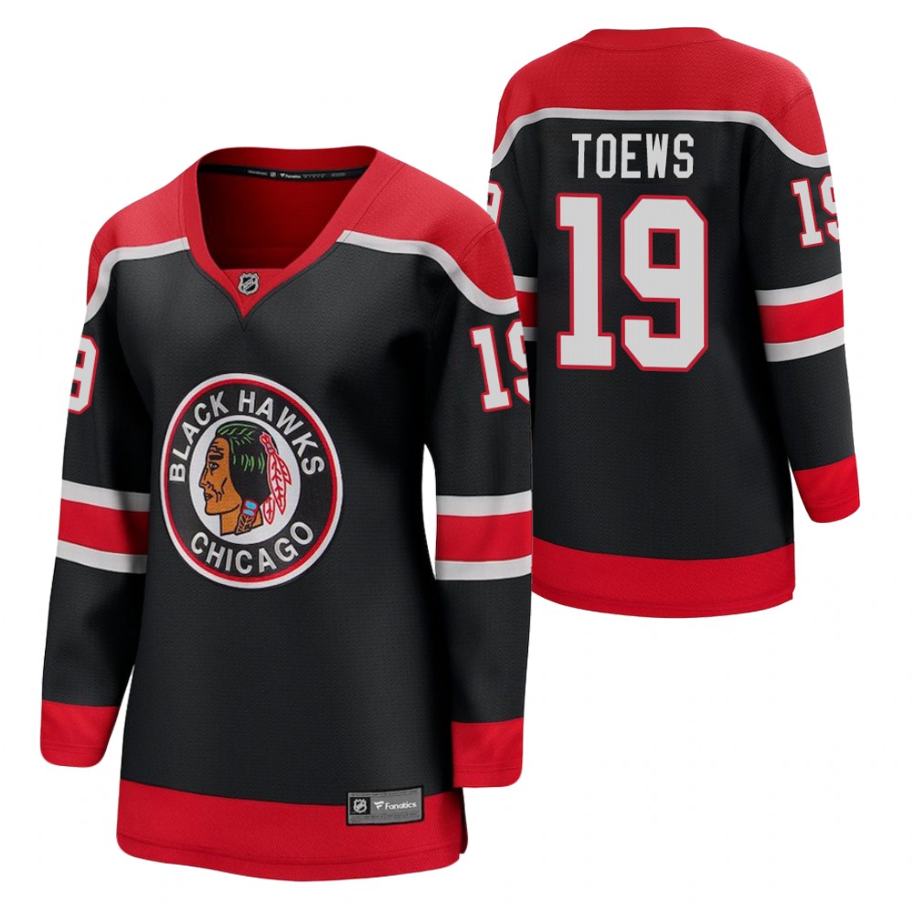 Jonathan Toews Chicago Blackhawks 2021 Special Edition Black Women Jersey