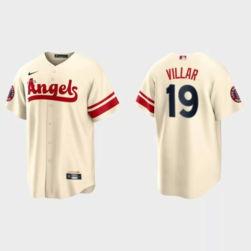 Jonathan Villar Los Angeles Angels 2022 City Connect Replica Jersey – Cream