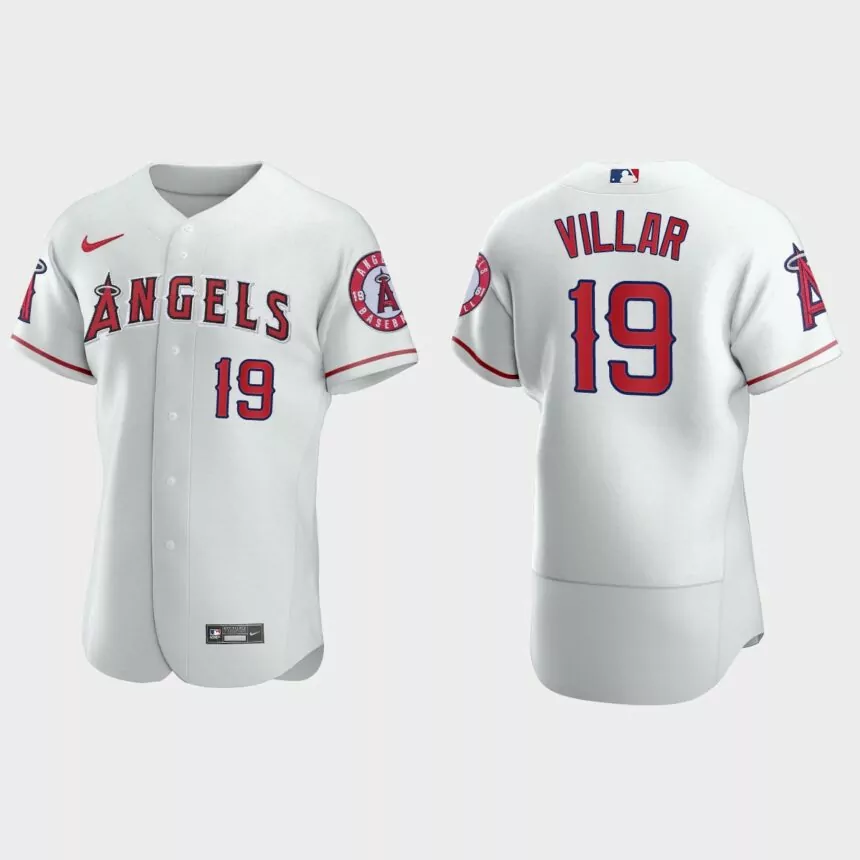 Jonathan Villar Los Angeles Angels Authentic Home Jersey – White
