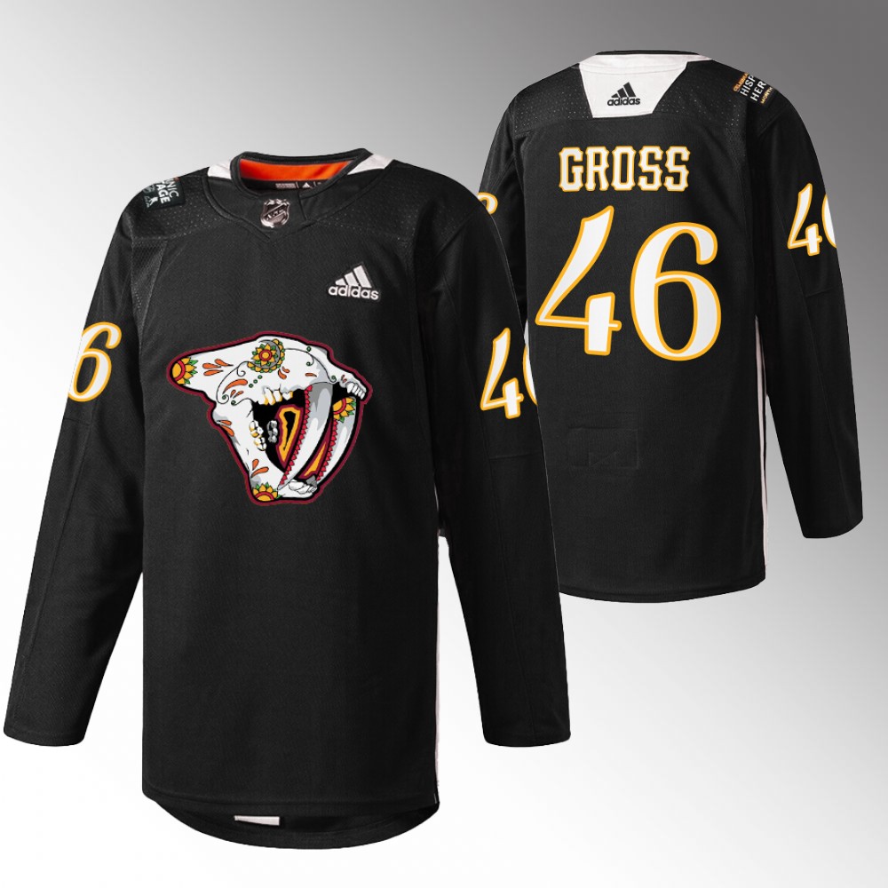 Jordan Gross Predators Hispanic Heritage 2022 Jersey Black Warmup