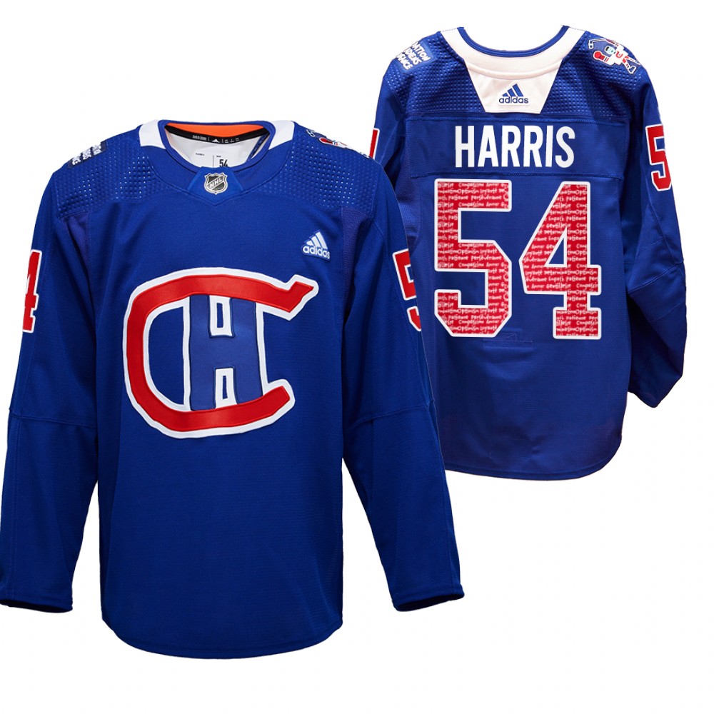 Jordan Harris Canadiens RadioTeleDON Jersey Royal Special Edition