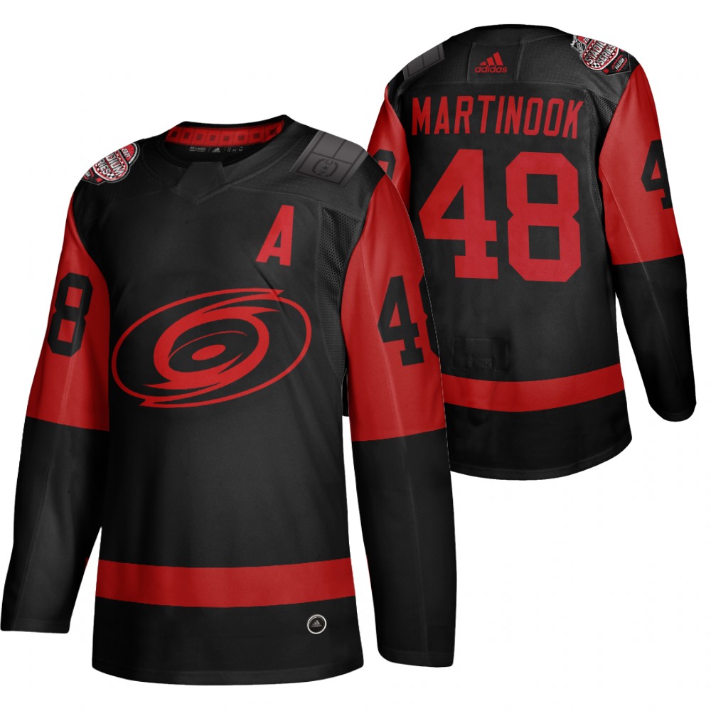 Jordan Martinook Carolina Hurricanes Black 2021 Stadium Series Authentic Jersey