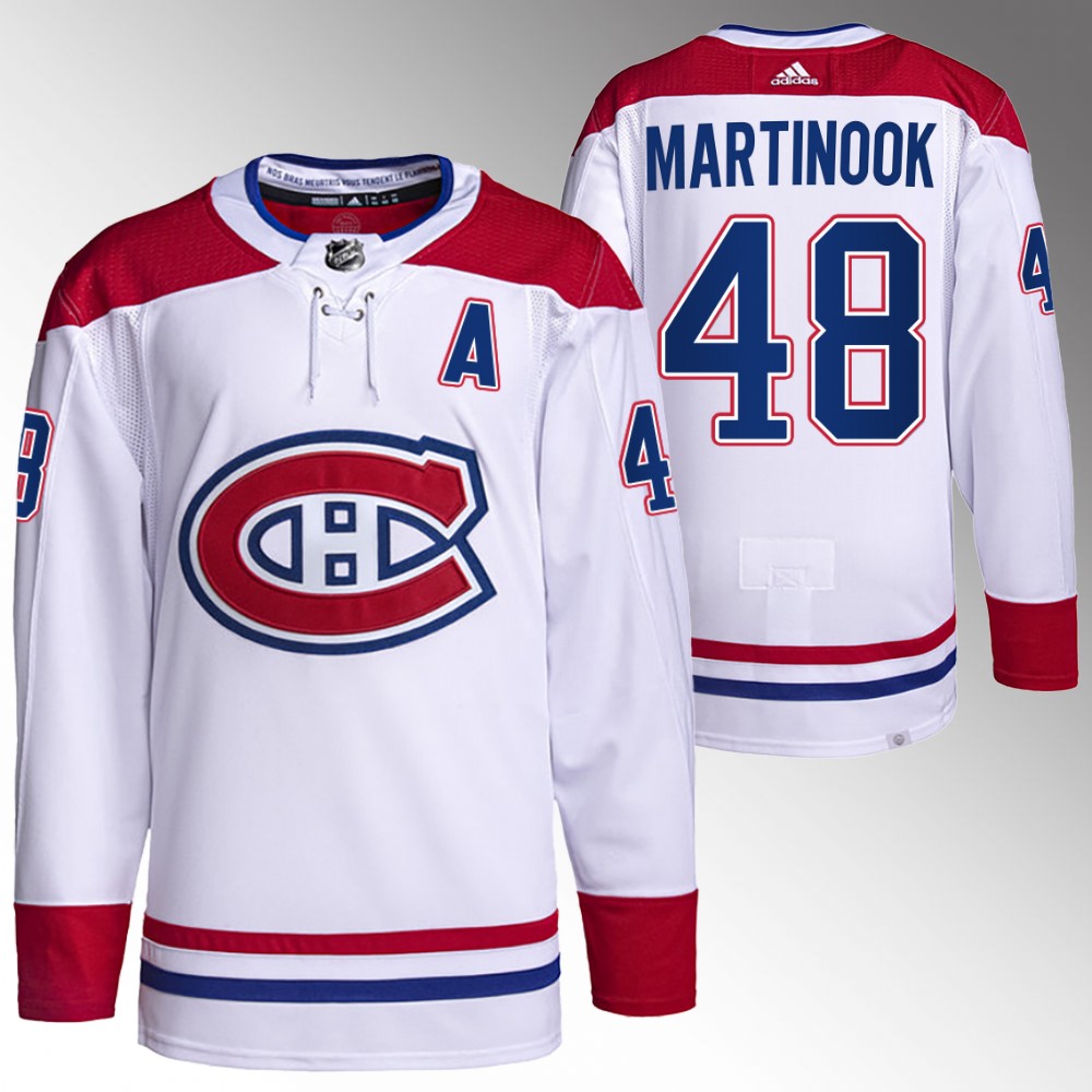 Jordan Martinook Carolina Hurricanes White Authentic Pro Away PrimeGreen Jersey