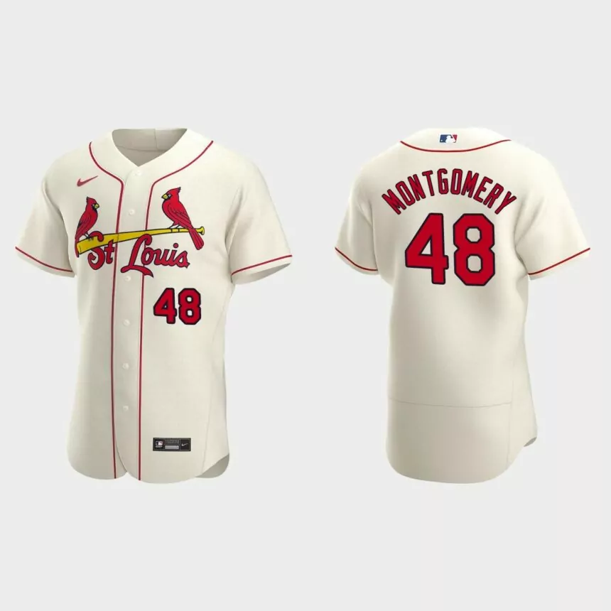 Jordan Montgomery St. Louis Cardinals Authentic Alternate Jersey – Cream