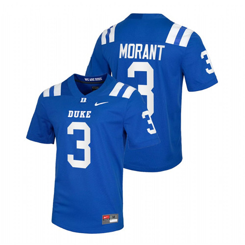 Jordan Morant Duke Blue Devils Blue College Football Jersey