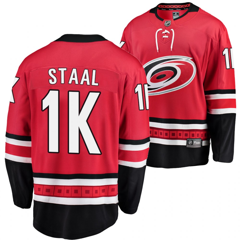 Jordan Staal 1000 Career Games Red Hurricanes #11 Jersey Limited Edition