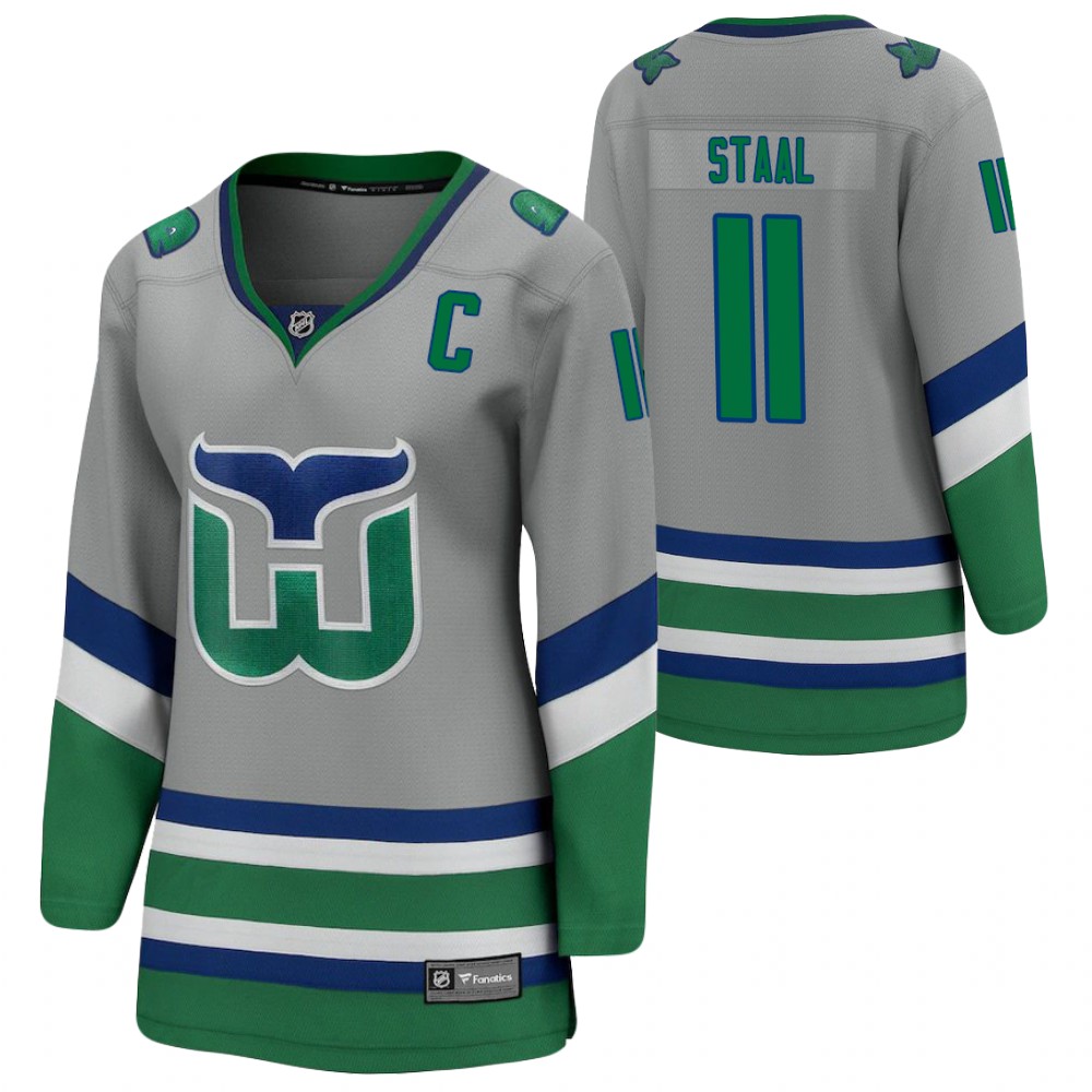 Jordan Staal Carolina Hurricanes 2021 Special Edition Gray Women Jersey