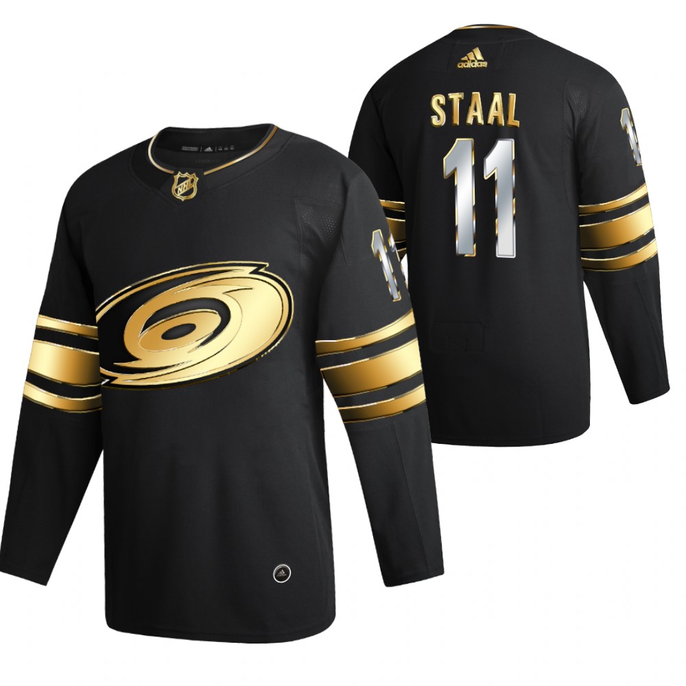 Jordan Staal Carolina Hurricanes Black Golden Edition Jersey Limited Authentic