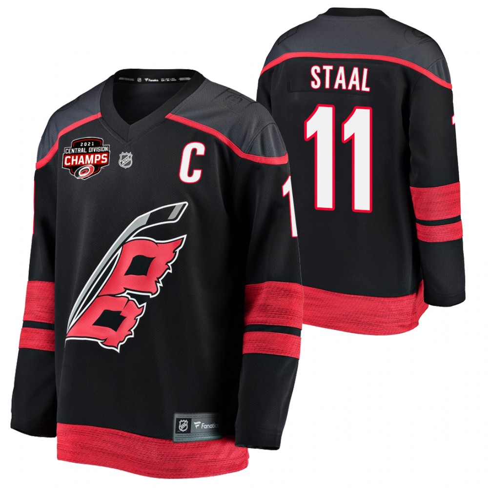 Jordan Staal Hurricanes 2021 Central Division Champions Black Jersey