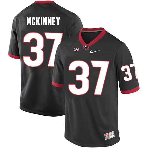 Jordon McKinney Georgia Bulldogs Men's Jersey - #37 NCAA Black Limited Home