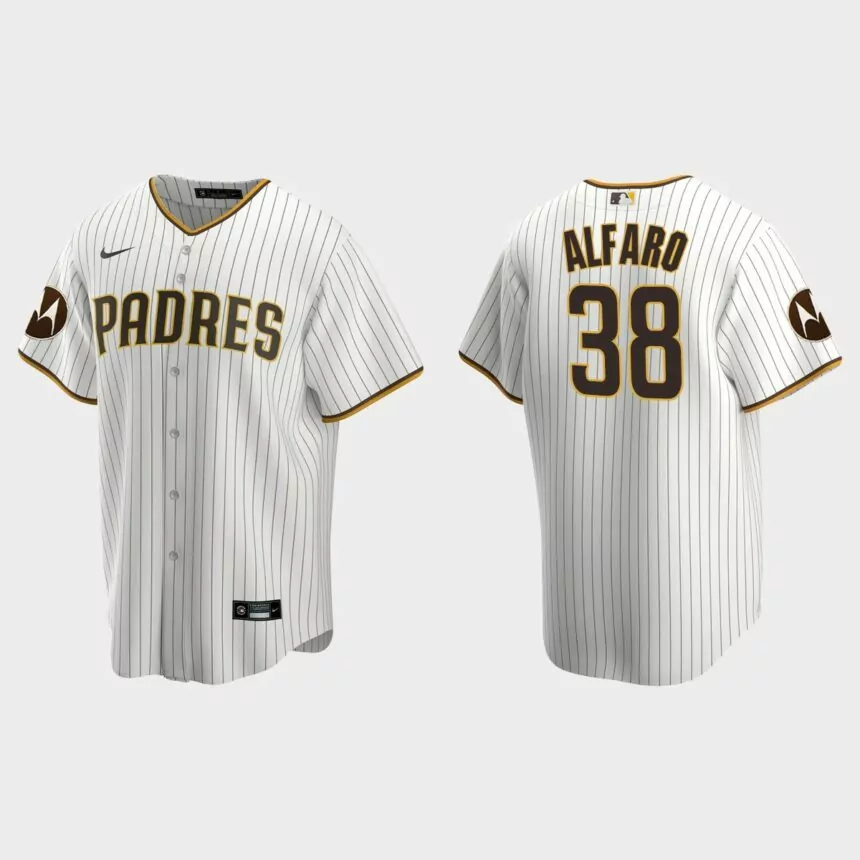 Jorge Alfaro San Diego Padres 2023 Motorola Patch Replica Jersey – White