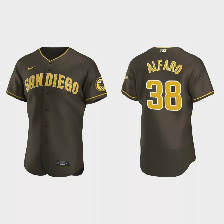 Jorge Alfaro San Diego Padres Authentic Road Jersey – Brown