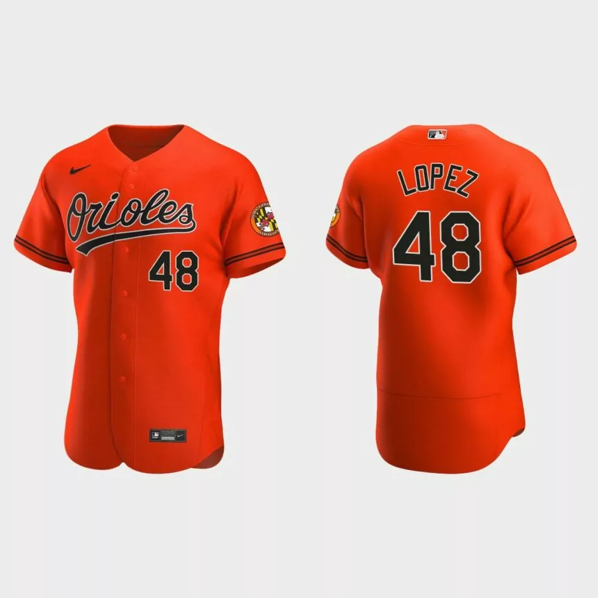 Jorge Lopez Baltimore Orioles Authentic Alternate Jersey – Orange