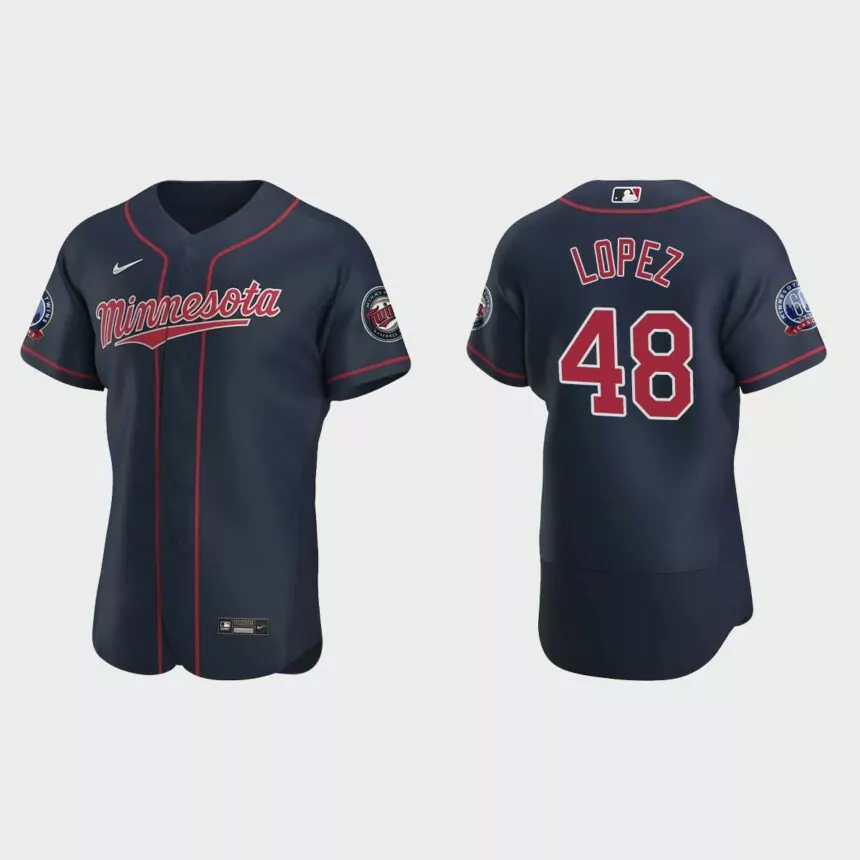 Jorge Lopez Minnesota Twins Authentic Alternate Jersey – Navy