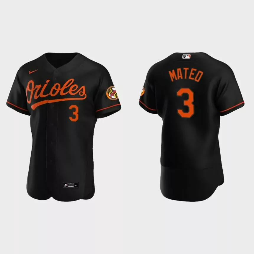 Jorge Mateo Baltimore Orioles Authentic Alternate Jersey – Black
