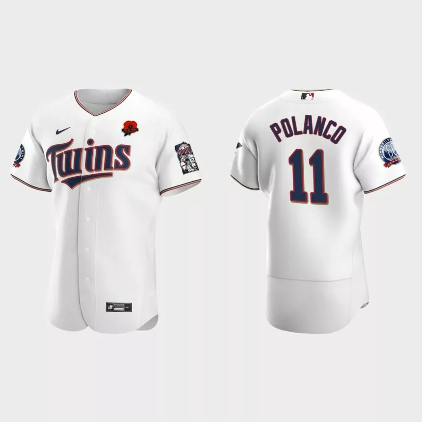 Jorge Polanco Minnesota Twins 2021 Memorial Day Authentic Jersey – White