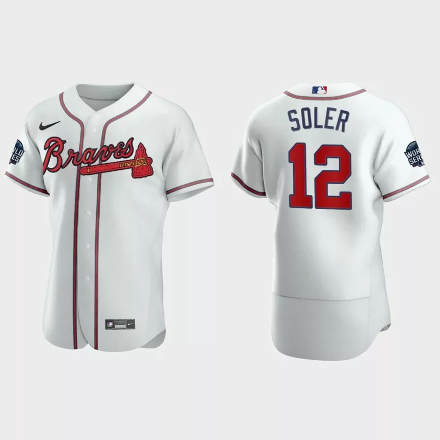 Jorge Soler Atlanta Braves 2021 World Series Authentic Jersey – White