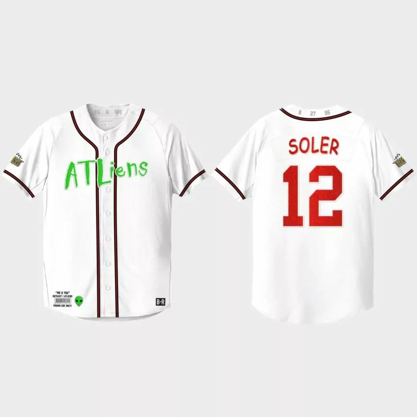 Jorge Soler Atlanta Braves 25th Anniversary Baseball Outkast Jersey – White