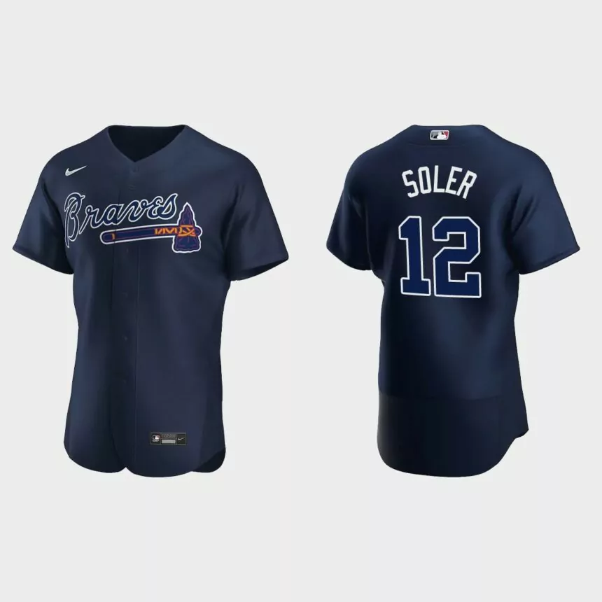 Jorge Soler Atlanta Braves Authentic Jersey – Navy