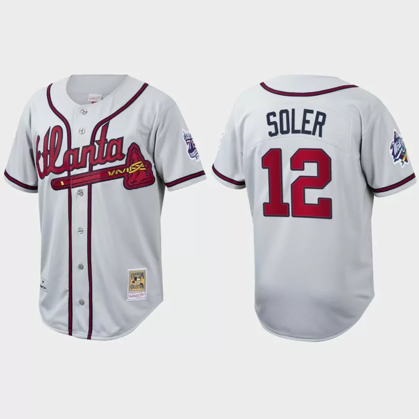 Jorge Soler Atlanta Braves Cooperstown Collection Authentic Jersey – White