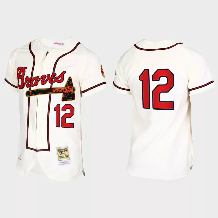 Jorge Soler Atlanta Braves Throwback Jersey – Cream