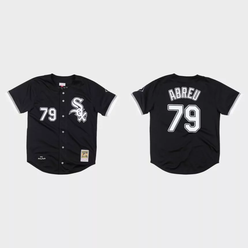 Jose Abreu Chicago White Sox 1993 Bo Jackson Authentic Jersey – Black