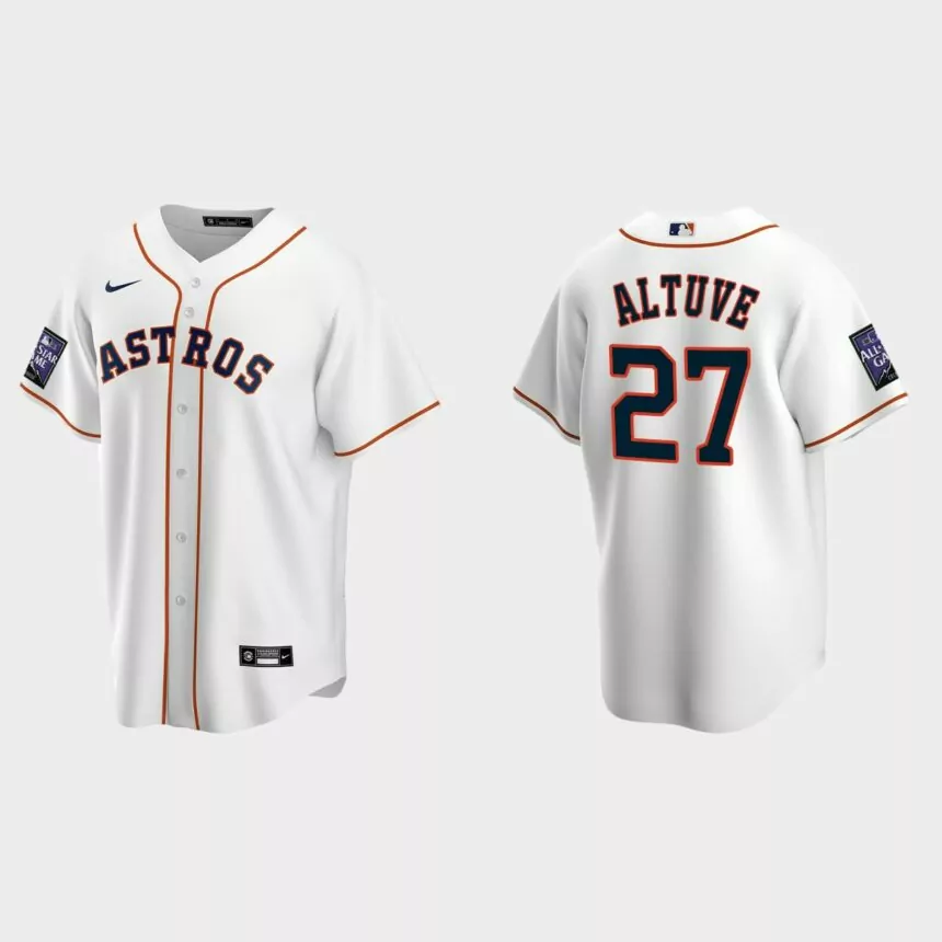 Jose Altuve Houston Astros 2021 All-Star Game Home Replica Jersey – White